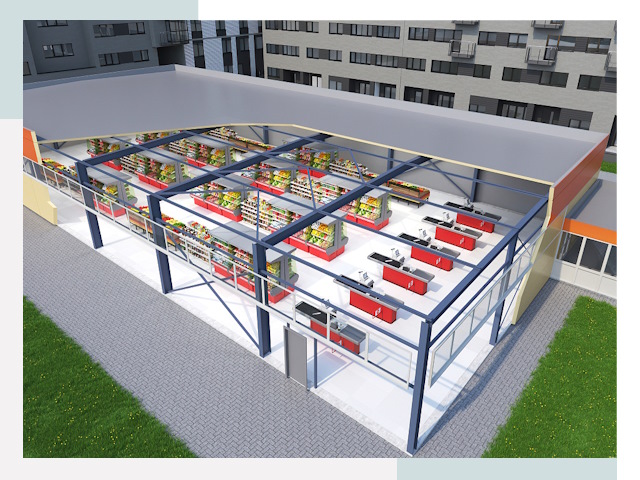 Строительство магазинов в Североуральск от 618 руб. за м²