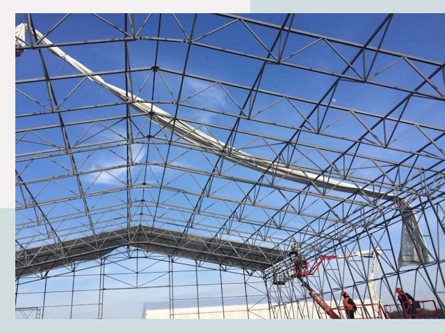 Шатровые ангары от 618 руб. в Североуральске и Свердловской области