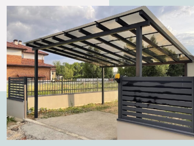 Металлические навесы в Североуральск от 618 руб. за м²