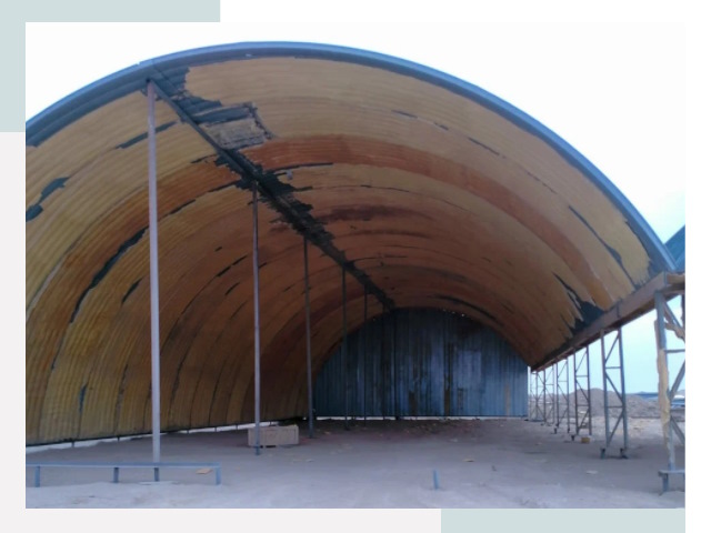 Реконструкция ангаров в Североуральске