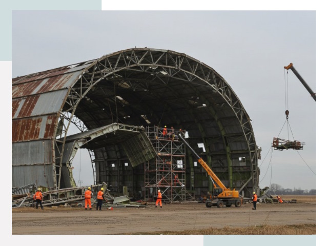 Демонтаж ангаров в Североуральске